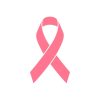 breast cancer awareness with pink ribbons and modern look